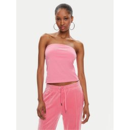 Juicy Couture Felső Babey JCWCT23310 Rózsaszín Slim Fit