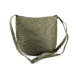 Táska papírszalmából crossbody 23x30 cm