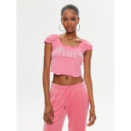 Juicy Couture Blúz Brodie JCWCT23309 Rózsaszín Regular Fit