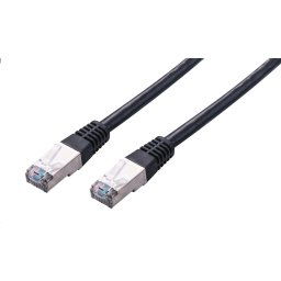 C-TECH Cat5e patchkábel, FTP, fekete, 2m