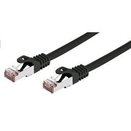 C-TECH Patchkábel Cat6, FTP, fekete, 0.25m