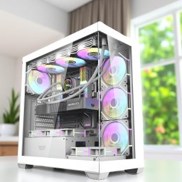 DARKFLASH i7-12700F/32DDR5/1TB NVME/RTX5060 8GB/Vízhűtés Gamer PC AKVÁRIUM házban