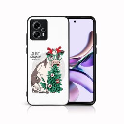PROTEMIO MY ART Védőburkolat Motorola Moto G13 / G23-hoz BOLDOG KARÁCSONYT (074)