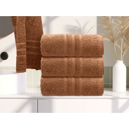 Törölköző Classic 50 x 100 cm barna, 100% pamut