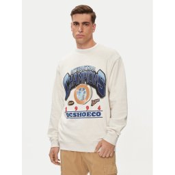DC Pulóver Mvp Crew ADYSF03121 Ekru Relaxed Fit