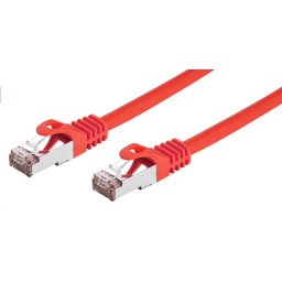 C-TECH Patchkábel Cat6, FTP, piros, 0,5m