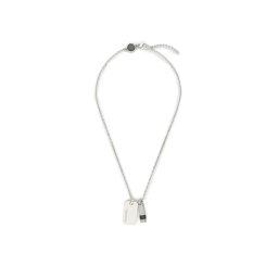 Diesel Nyaklánc Brave Armor Double Pendant DX1156040 Ezüst