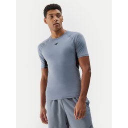 4F Technikai póló 4FWSS24TFTSM700 Szürke Slim Fit