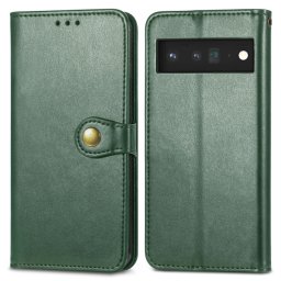 LEATHER BUCKLE Wallet Google Pixel 6 zöld