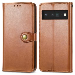 LEATHER BUCKLE Pénztárca Google Pixel 6 barna