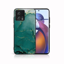 PROTEMIO MY ART Védőburkolat Motorola Edge 30 Fusion GREEN MARBLE (145) készülékhez