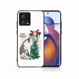 PROTEMIO MY ART borító karácsonyi dizájnnal Motorola Edge 30 Fusion BOLDOG KARÁCSONYT (074)