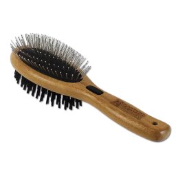 Bamboo Groom kétoldalas bambusz kefe nagytestű fajtáknak
