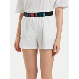 Calvin Klein Underwear Rövid pizsama nadrág 000QS7194E Fehér Relaxed Fit
