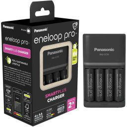 PANASONIC NAB. KJ55HCD40E 4xAA ENELOOP PRO N, 2500 mAh AA/AAA-hoz (Blistr 4db töltő)