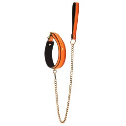 Dream Toys Radiant Collar And Leash Orange nyakörv és póráz