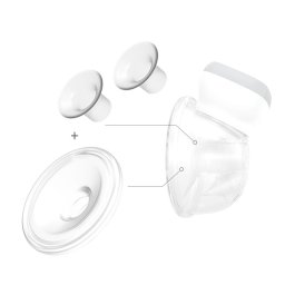 BabyOno Mellszívó alkatrész, tölcsér /2db/ és szilikon betét /1db/, Shelly, 1000 KIT II.