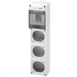 GEWISS - Dugaljkombi doboz, dugaljtábla 5M 3x16A 3 dugaljhely IP65 GW68001N