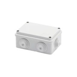 GEWISS - Kötődoboz műanyag falon kívüli, 120x80x50mm IP55 tömítőgyűrűs, bevezetéses, GW44005