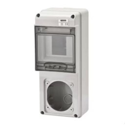 GEWISS - Dugaljkombi doboz, dugaljtábla, 5M 1x16A 1dugaljhely IP65, GW68017N