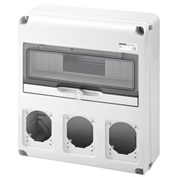 GEWISS - Dugaljkombi doboz, dugaljtábla, 14M 3x16/32A dugaljhely IP65, GW68005N