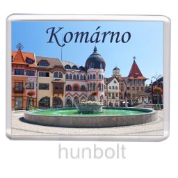 Komárno - Európa-udvar, Szökőkút hűtőmágnes (műanyag keretes)