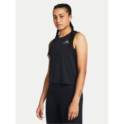 Under Armour Felső Rush Energy Crop Tank 1383654-001 Fekete Loose Fit