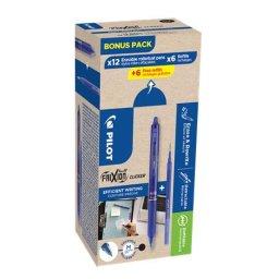 PILOT Rollertoll, 0,35 mm, törölhető, nyomógombos, PILOT "Frixion Clicker, Bonus Pack", kék + betét