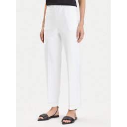 Weekend Max Mara Szövet nadrág Ballata 2416781108 Fehér Regular Fit