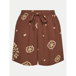 Roxy Szövet rövidnadrág Lekeitio Break High Printed ERJNS03508 Barna Regular Fit