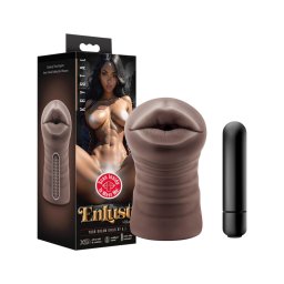 EnLust Krystal - AI Dream Girl vibrációs száj-maszturbátor (barna)