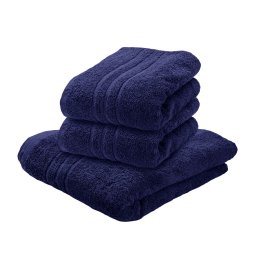 CLASSIC sötétkék 2db fürdőlepedő 70x140 cm, 100% pamut
