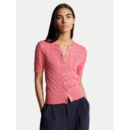 Polo Ralph Lauren Kardigán 211906814004 Rózsaszín Slim Fit