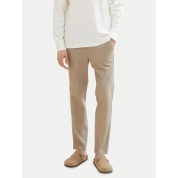 Tom Tailor Denim Szövet nadrág 1040251 Bézs Tapered Fit