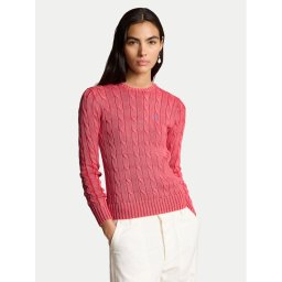 Polo Ralph Lauren Sweater 211935303001 Rózsaszín Slim Fit