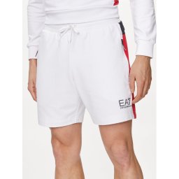 EA7 Emporio Armani Sport rövidnadrág 3DPS58 PJLIZ 1100 Fehér Regular Fit