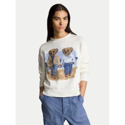 Polo Ralph Lauren Sweater 211935308001 Fehér Regular Fit