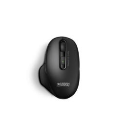 URBAN FACTORY Egér, vezeték nélküli, optikai, tölthető, USB+BT, URBAN FACTORY "Onlee Pro Dual", fekete