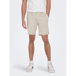 Only & Sons Szövet rövidnadrág Mark 22018667 Ekru Regular Fit