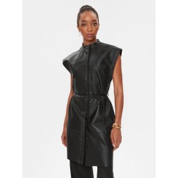 Bruuns Bazaar Bőr ruha Eytelia Kanza BBW3583 Fekete Regular Fit