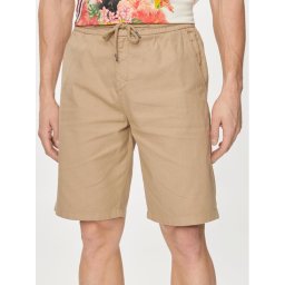 Guess Szövet rövidnadrág Mick M4GD02 WFBXA Khaki Regular Fit
