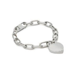 Fossil Karkötő Harlow Linear Texture Heart JF04659040 Ezüst