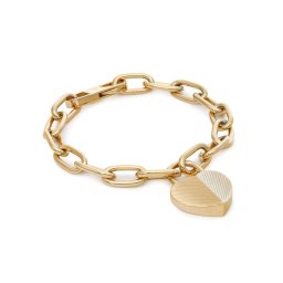 Fossil Karkötő Harlow Linear Texture Heart JF04658710 Arany