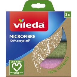 ÚJRAHASZNOSÍTOTT SZÁLAS MIKRO KEFE 3DB VILEDA