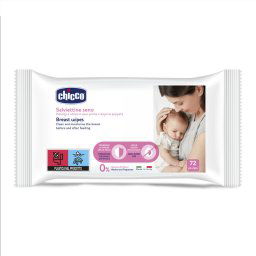 Chicco Melltörlőkendő szoptatás előtt és után - 72 db, E-vitaminnal, glicerinnel és prebiotikus Biolin(R)-nal