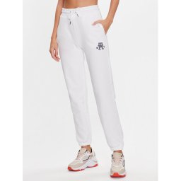 Tommy Hilfiger Melegítő alsó WW0WW40083 Fehér Tapered Fit