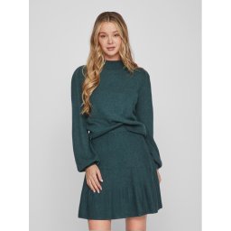Vila Sweater 14084179 Zöld Regular Fit