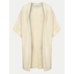 Roxy Kardigán Fun Swell ERJX603398 Ekru Regular Fit