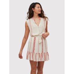 Vila Blúz Michelle 14075275 Ekru Regular Fit