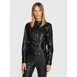 Marciano Guess Műbőr dzseki 3RGL13 9646Z Fekete Slim Fit